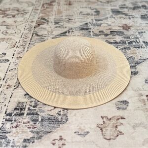 Renato Balestra Gold-Flecked Floppy Straw Hat